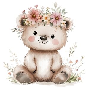 6pc Teddy Bear Prints